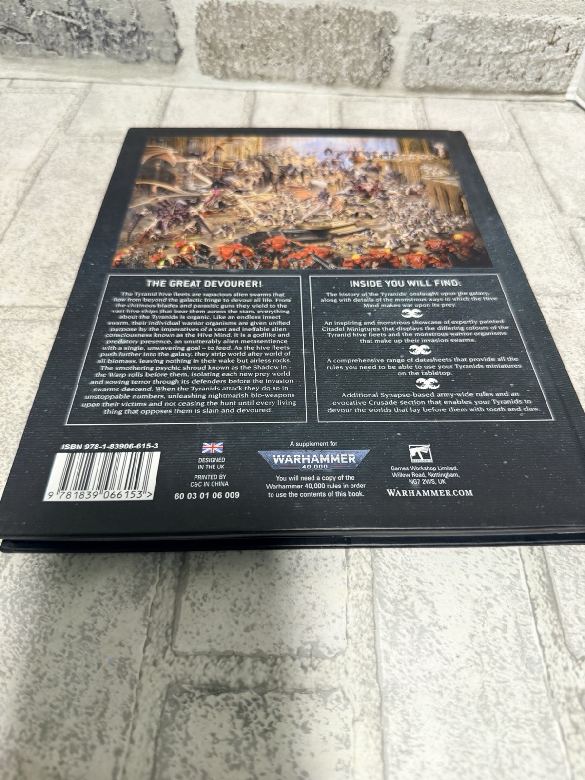 Games Workshop Warhammer 40K Codex: Tyranids Army Book 2022 Edition Rare Oop