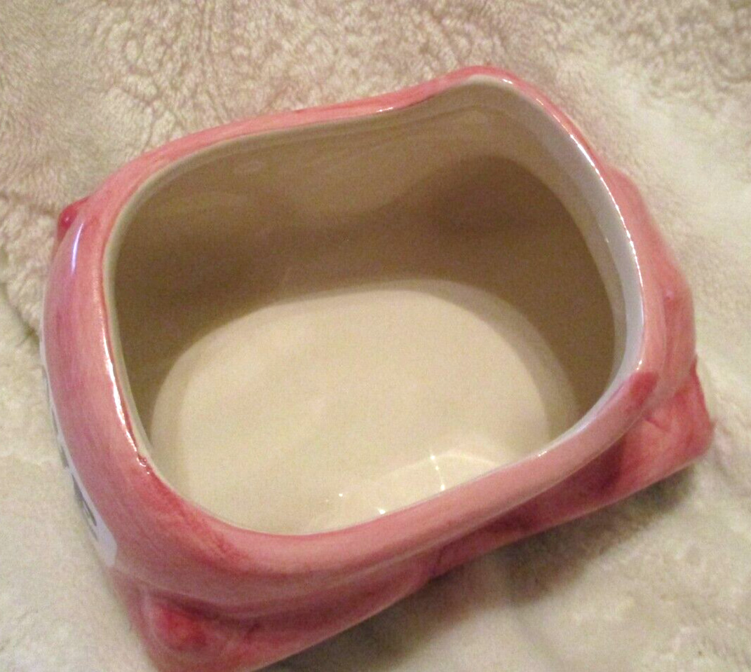 Ceramic~Love Bug Pink Vase/Small Planter~NEW~Never Used