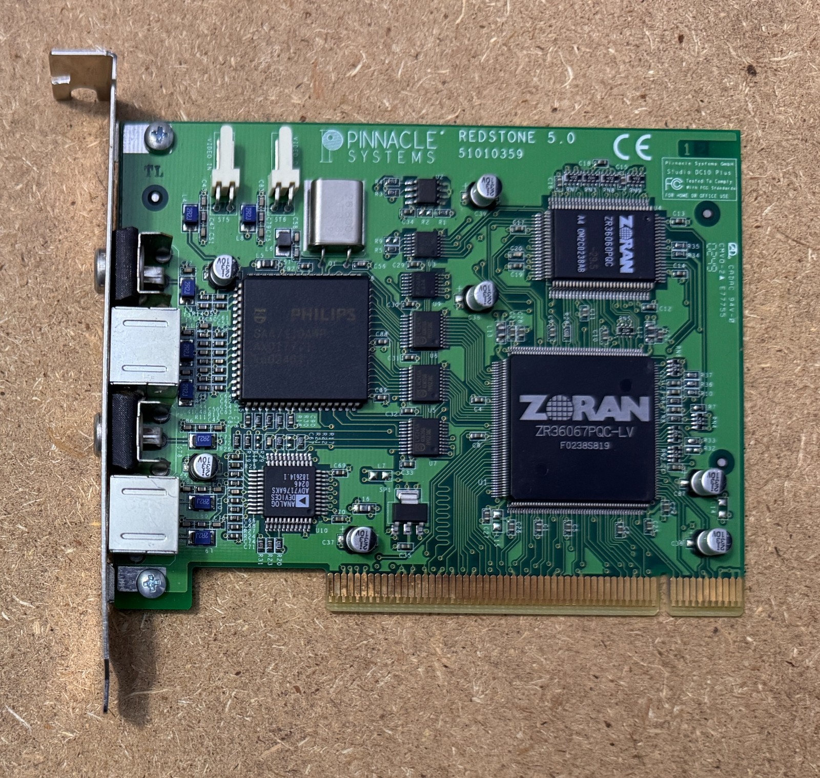 PINNACLE SYSTEMS REDSTONE 5.0 51010359 PCI VIDEO CAPTURE CARD_Used