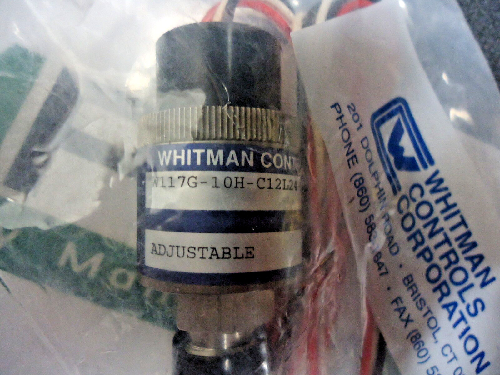 Brand New! Whitman Controls, W117G-10H-C12L24-X, Adj. 100psi Pressure Switch