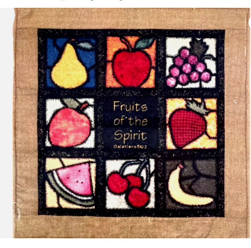 Vtg Rare Bright Ideas Design Co. FRUITS OF THE SPIRIT 2000 Quilt pattern