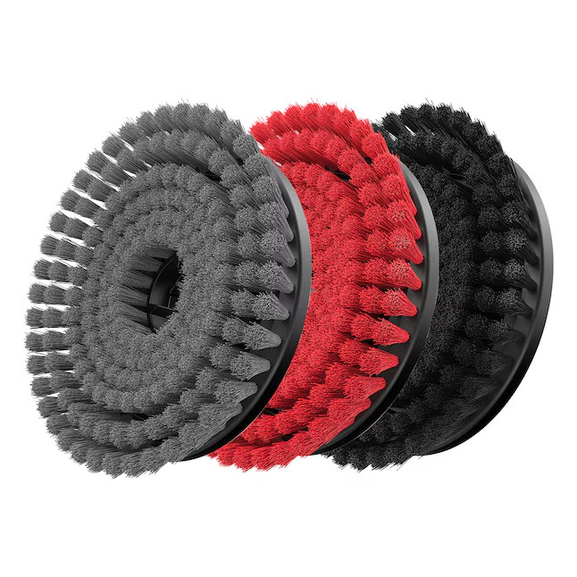 CRAFTSMAN 3-PC. Powered Scrubber Bristle Brush Set - For All Surfaces! - NEW!