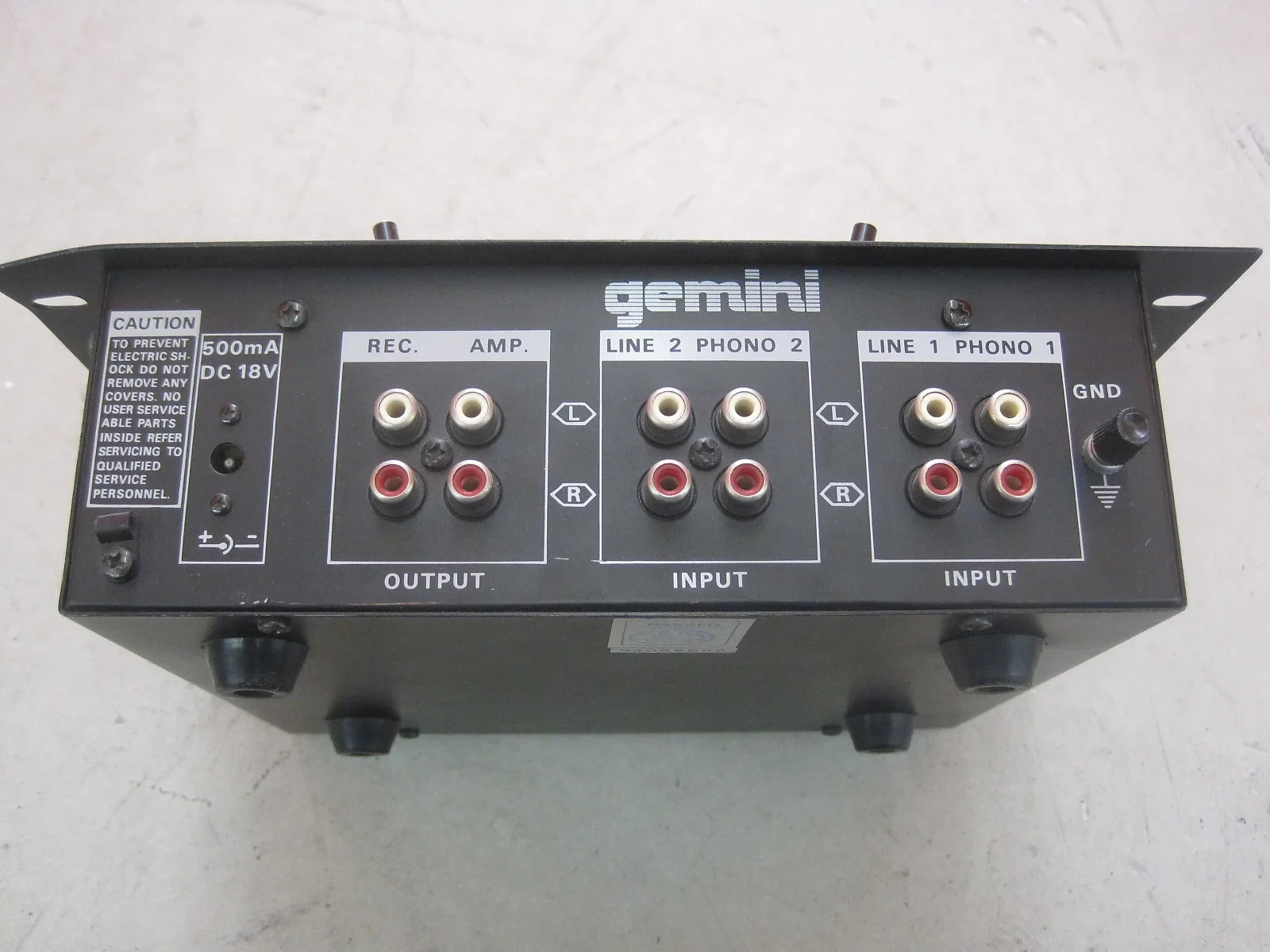 Gemini PMX-12A Stereo PreAmp DJ Mixer 2-channel ScratchMaster PMX12A