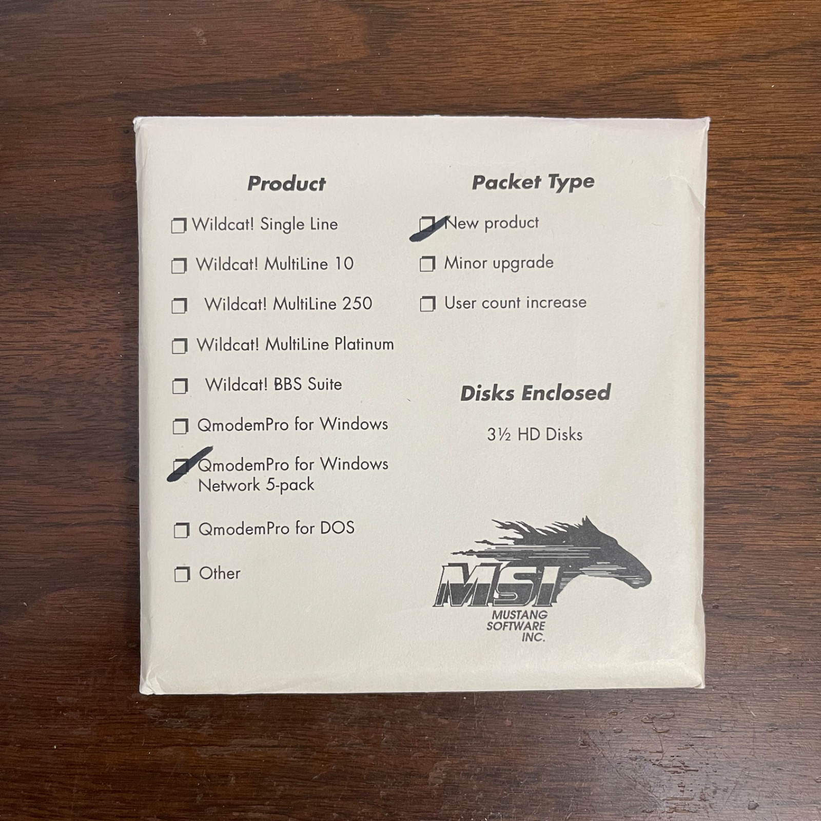 Vintage QmodemPro for Windows Network Edition MSI BBS 3.5" Floppy Software NOS