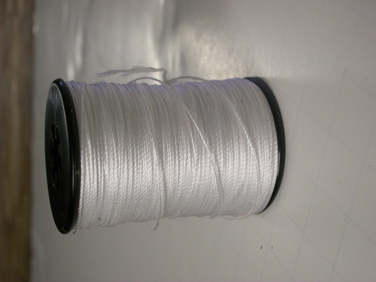 Brownell #4 Nylon Peep Nock Serving Thread White