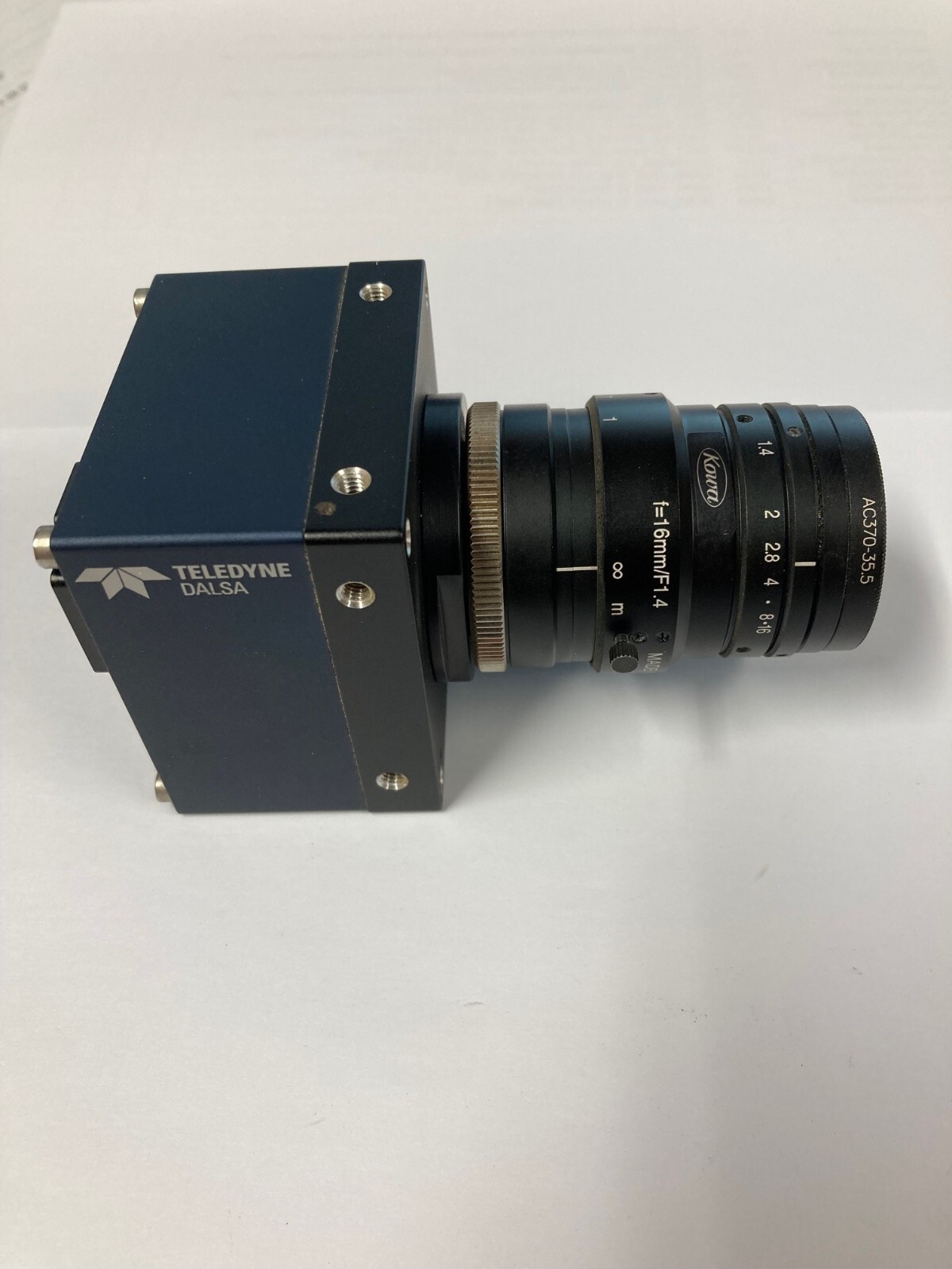 Teledyne Dalsa LA-GC-02K05B-00-R Industrial Camera with Kowa LM16HC Lens