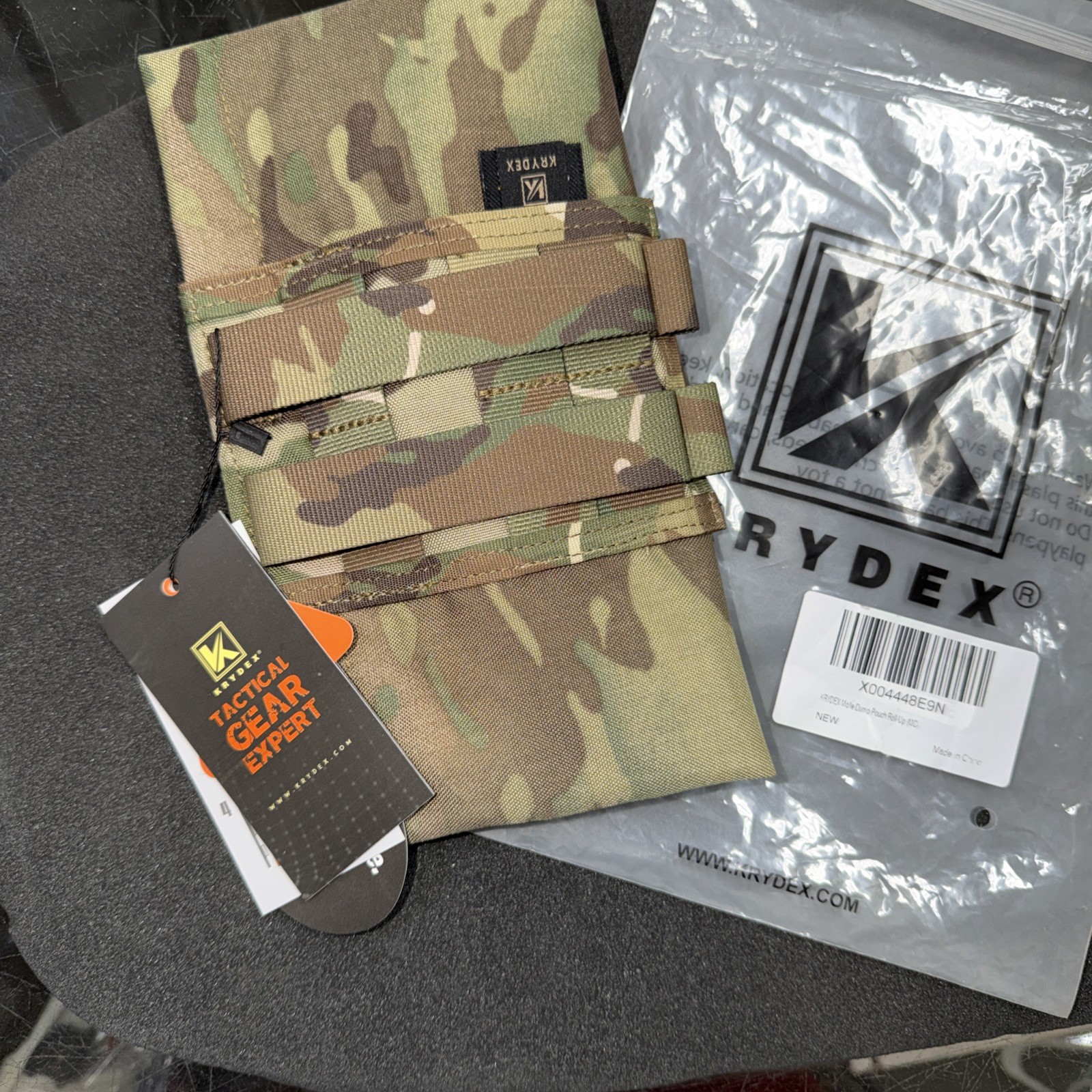 KRYDEX Molle Dump Pouch Roll-Up Drawstring Magazine Utility Pouch Folding Dump