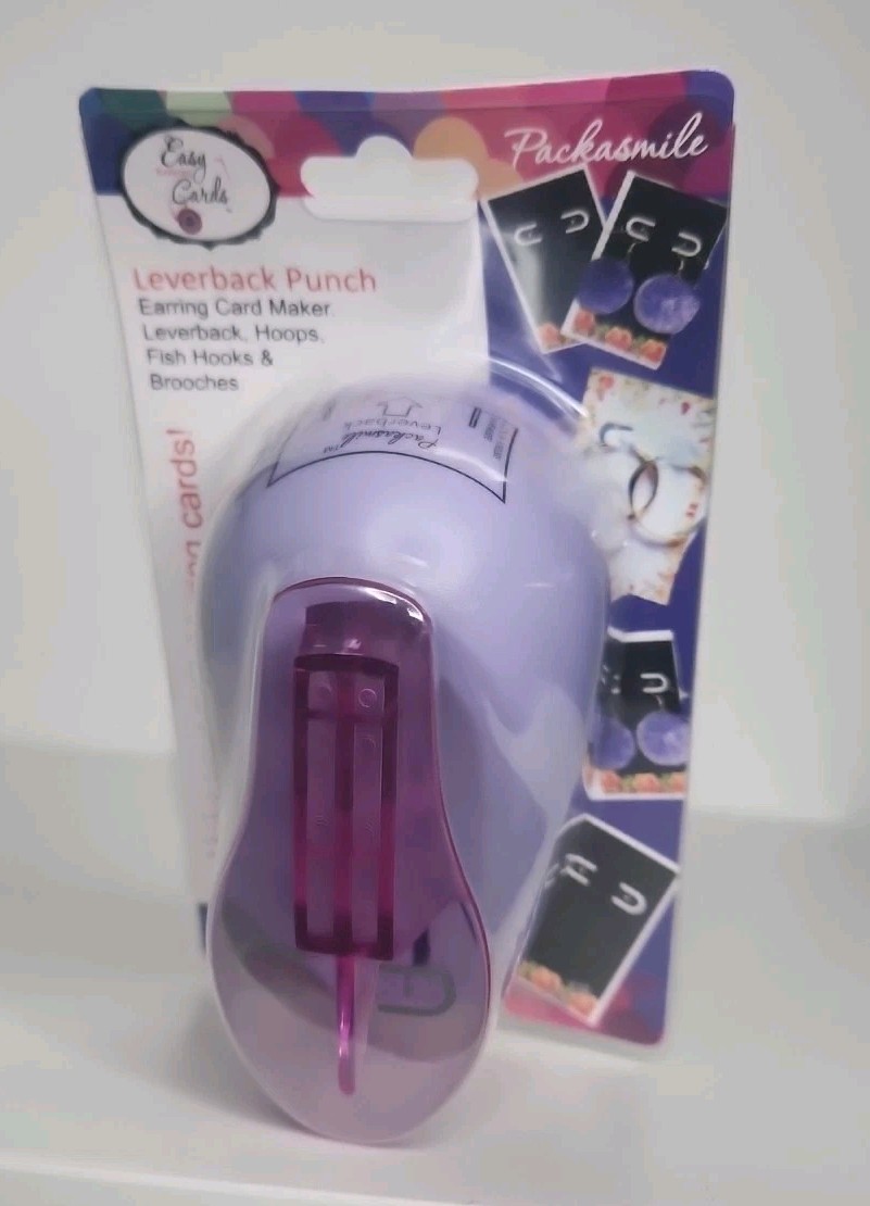 Earring Display Card Hole & Tab Punch For Kidney, Fishhooks, Leverback, Hoops +