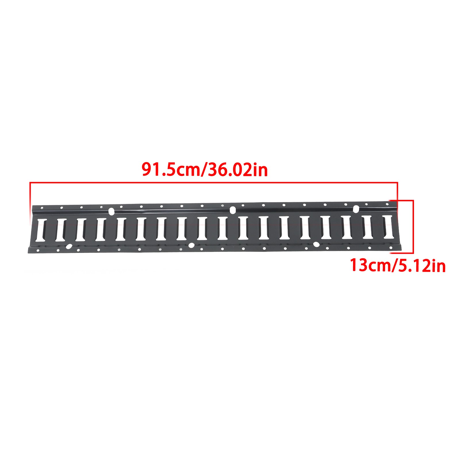 8 Pack Enclosed Trailer 3ft Powder-Coated Steel E Track Rails Tie Down