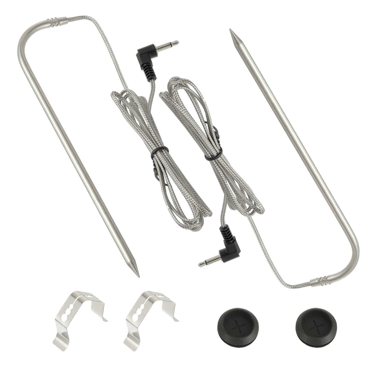2 Pcs 3.5 Mm Plug Meat BBQ Digital Thermostat Probes