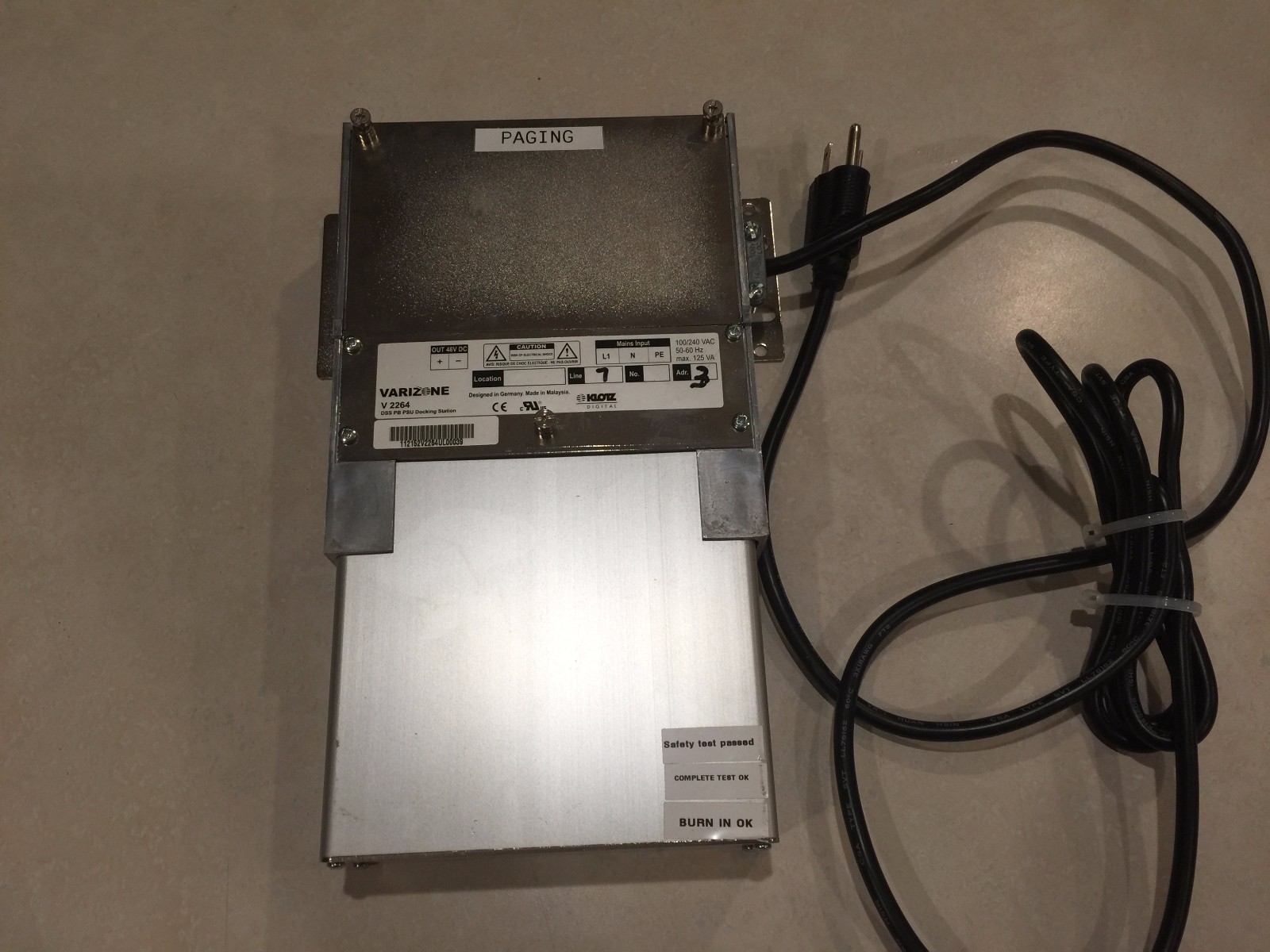 KLOTZ DIGITAL VARIZONE V2264 and V2261 power supply for power brigde
