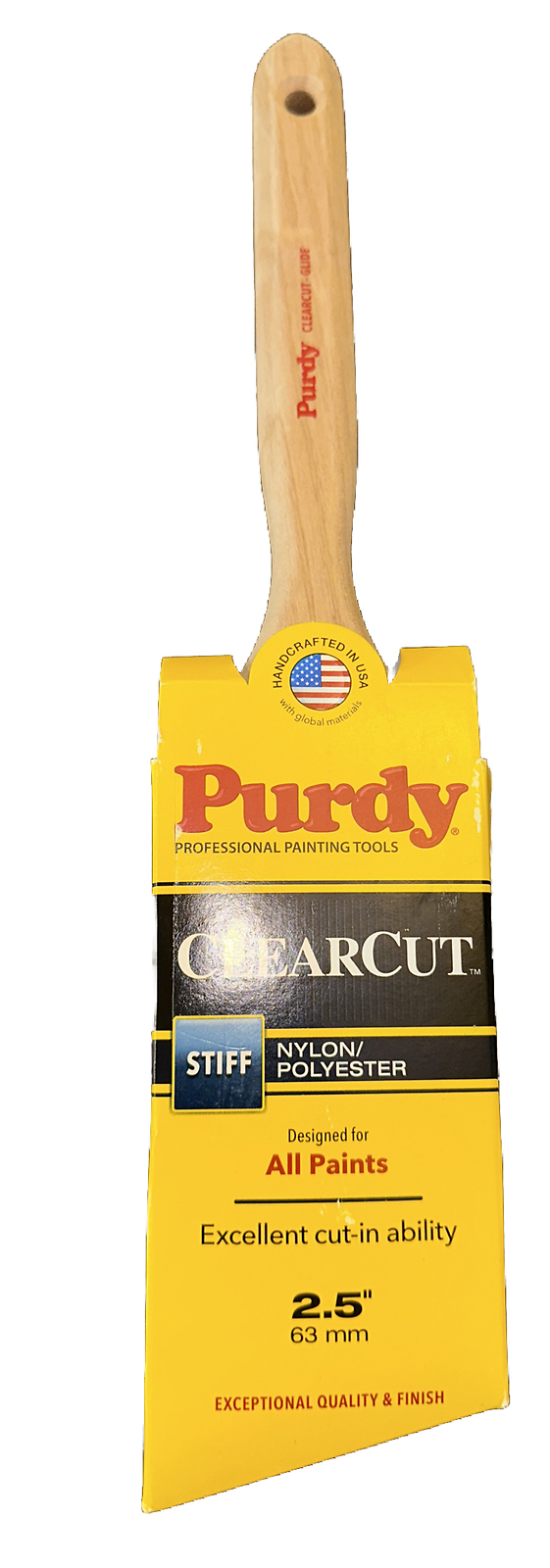 Purdy  Clearcut Glide  2-1/2 in. W Angle  Nylon Polyester  Trim Paint Brush