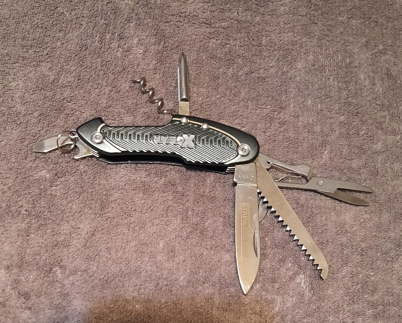 X Gear - Multi-Function Tool - Pocket Knife - Grey - Used