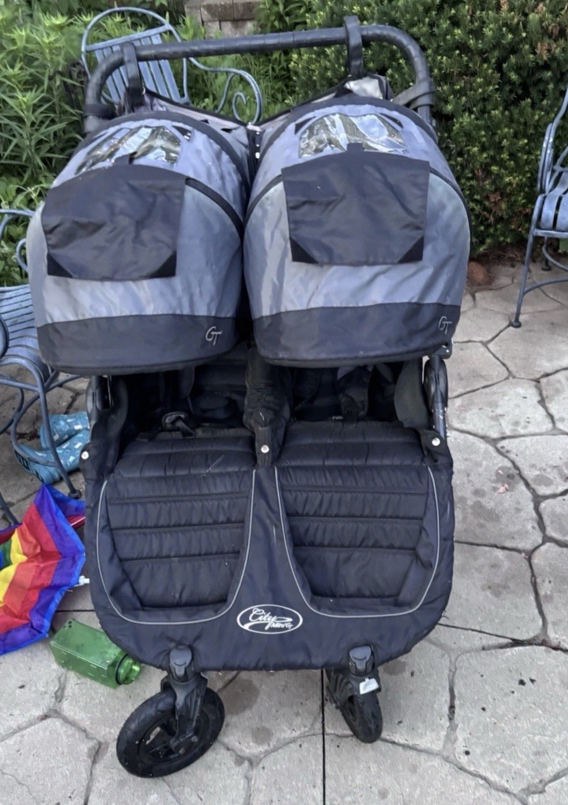 Baby Jogger City Mini GT2 All-Terrain Double Stroller Jet Black, Foldable