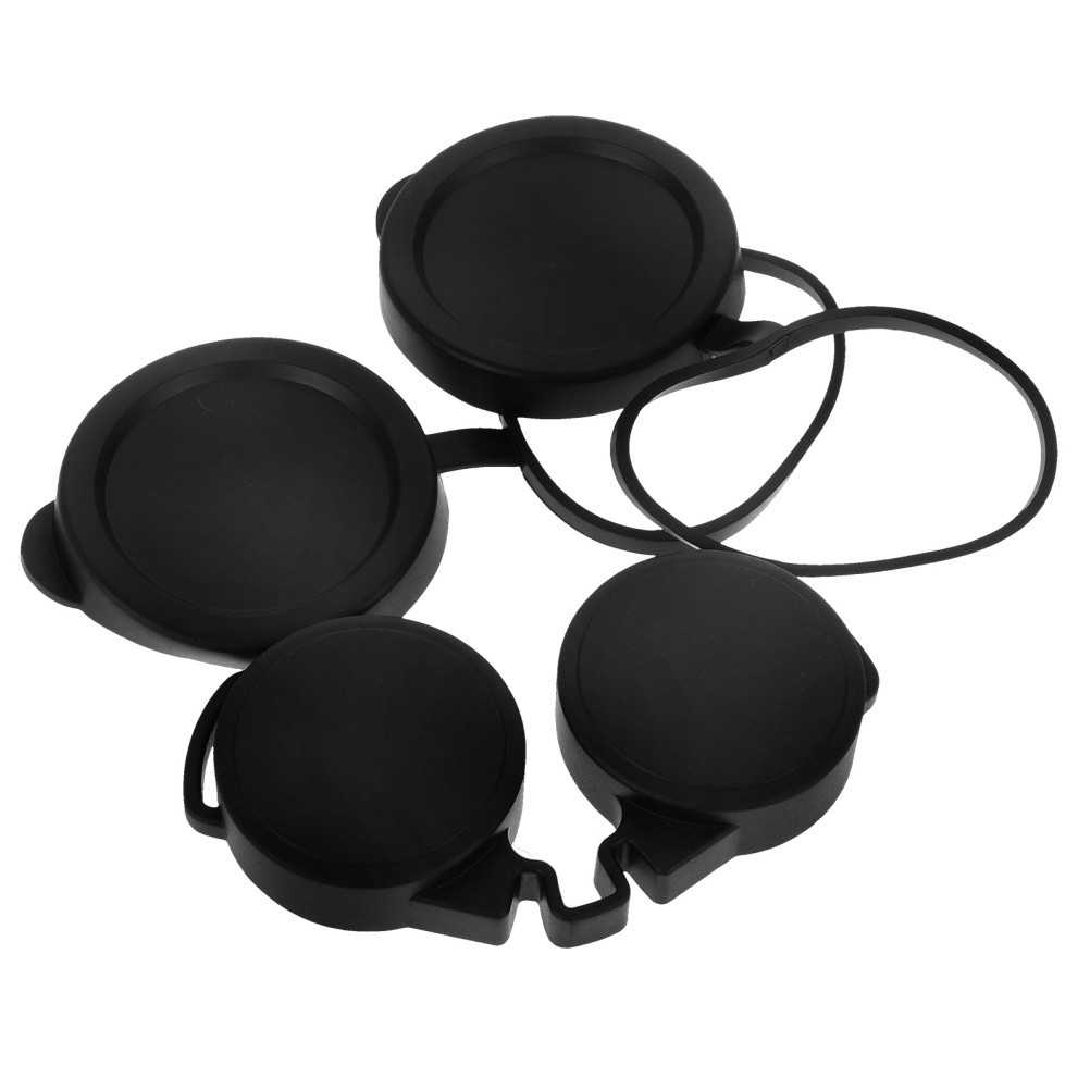 3Pcs Compact Binocular Rubber Lens Covers with Durable Waterproof Protection