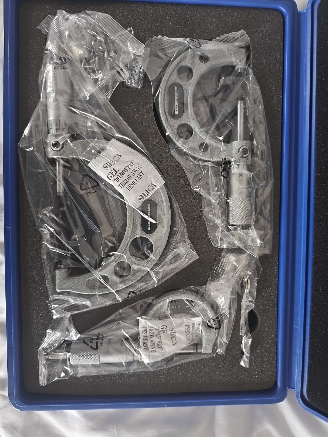 ACCUSIZE INDUSTRIAL TOOLS EG00-0903 Ultra Precision M Type Micrometer Set