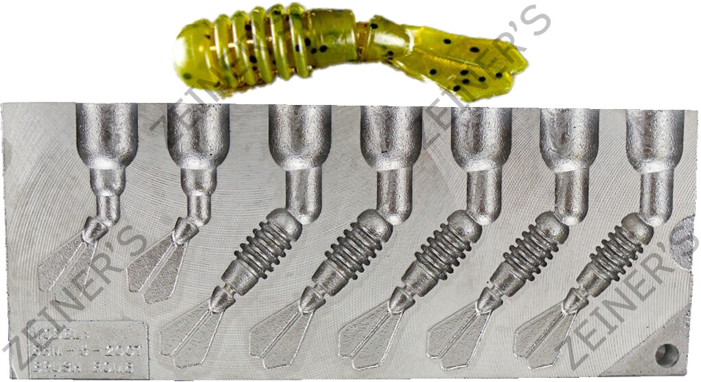 96028 Do-It Essential Brush Bomb Soft Plastic Mold BB-2525-T 5 Cav & 2 Tail only