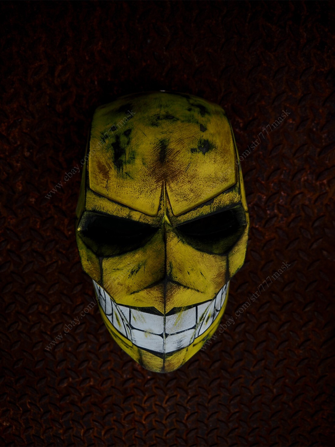 Custom Airsoft Mask Full Face BB Gun Halloween Costume Cosplay Prop Smiley A10