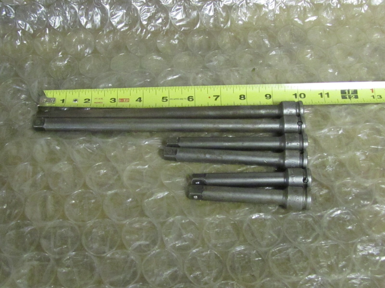 APEX EX-376-10, 3/8" Sq.Drive x  10",5",4" Extension  (LOT OF 6 TOTAL)