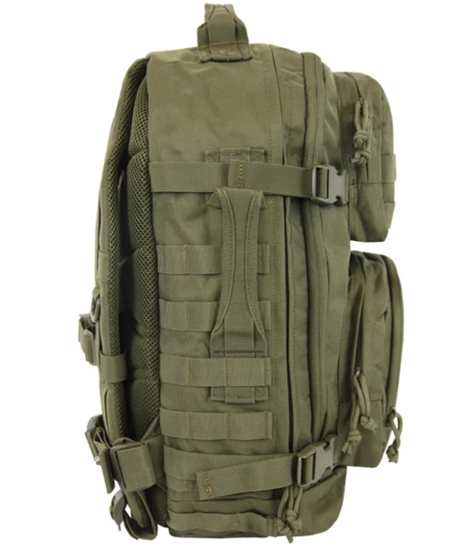 Highland Tactical Backpack Major Heavy Duty MOLLE WEB HOOK-LOOP, Army Green