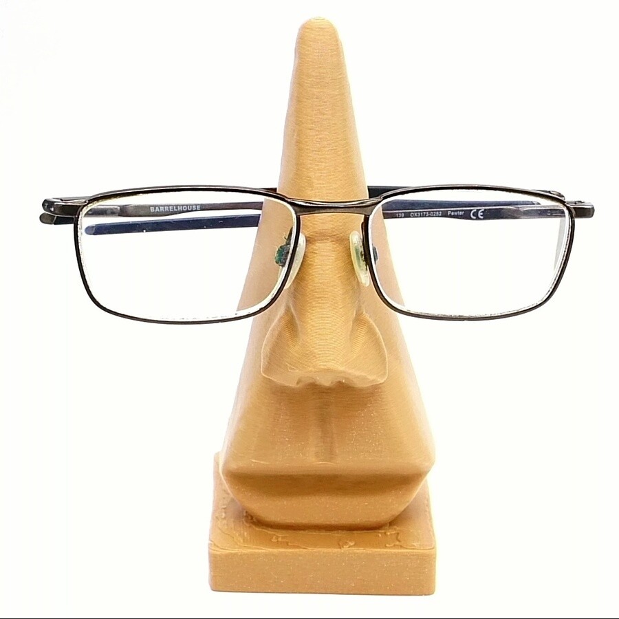 Nose Statue Eyeglass Holder Wood Color Nose Sunglasses Spectacle Display Stand