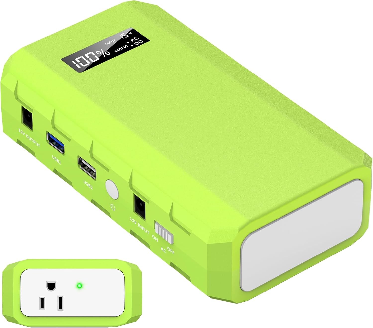 Portable Power Station W/ AC Outlet 65W/110V External Battery Pack