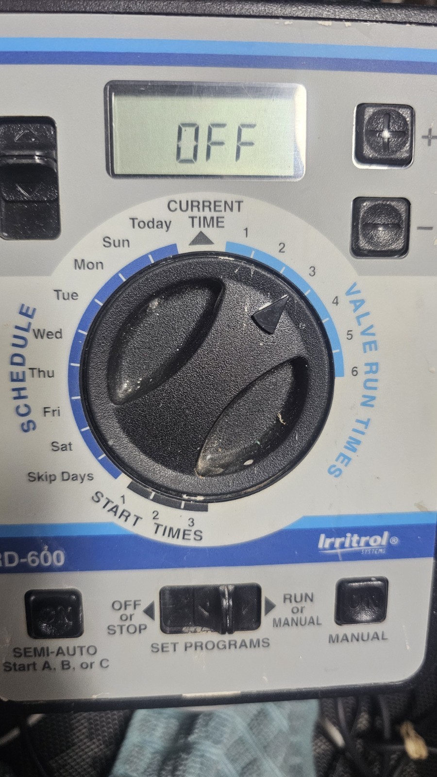 Untested Irritrol / Hardie Rain Dial RD-600 Module. Box Lock/unlock Pin Missing