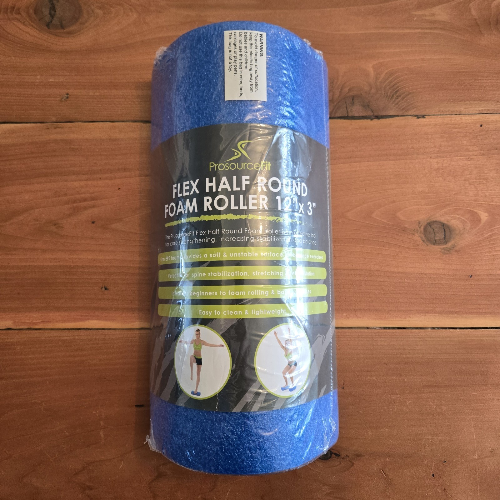 Prosourcefit Flex Half Round Foam Roller 12" - Stability, Balance & Core Stength