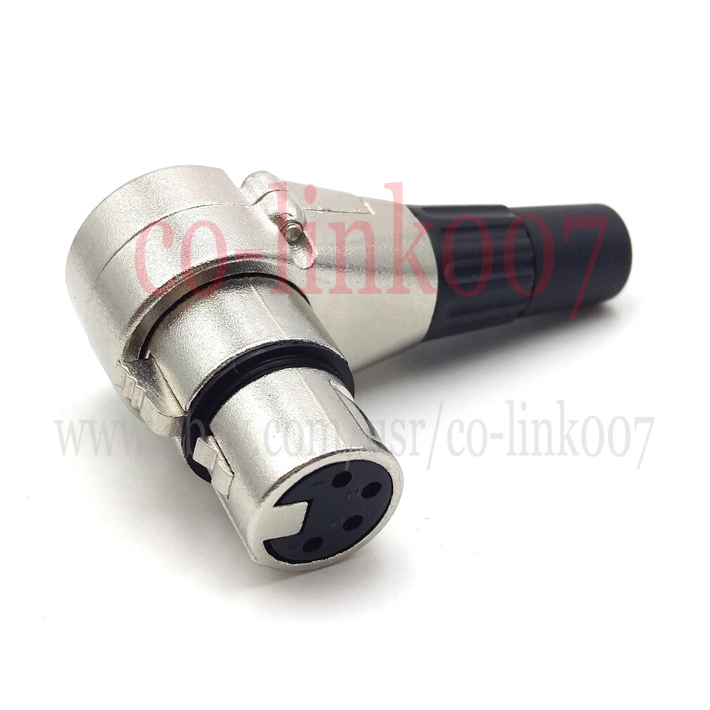 XLR 4pin Power Connector Plug for DSLR Camcorder/Roland R88/ LVM-170A Monitor
