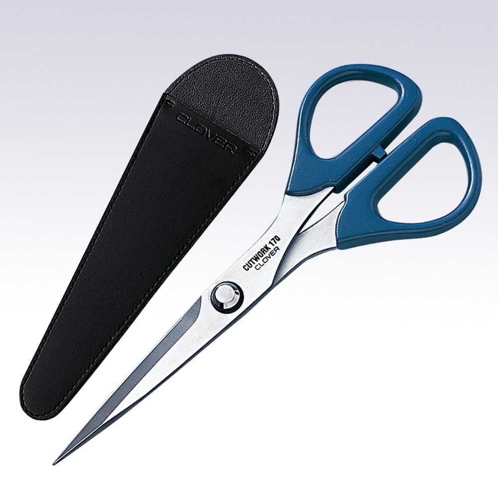 Clover Cutwork Scissors 170mm w/ Sheath (36-667)