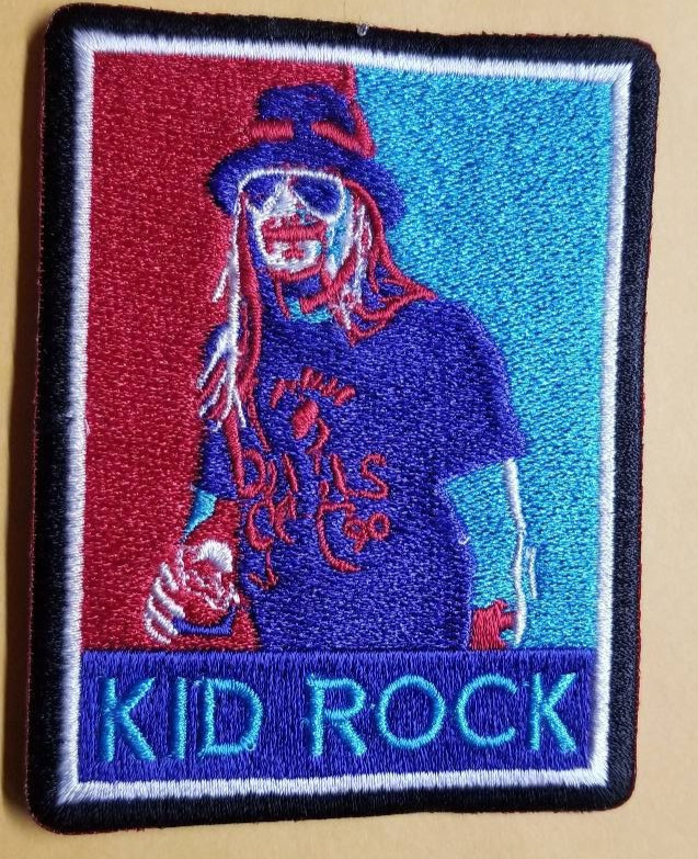 Kid Rock American Badass Detroit Rock Music Embroidered Patch Iron On Sew