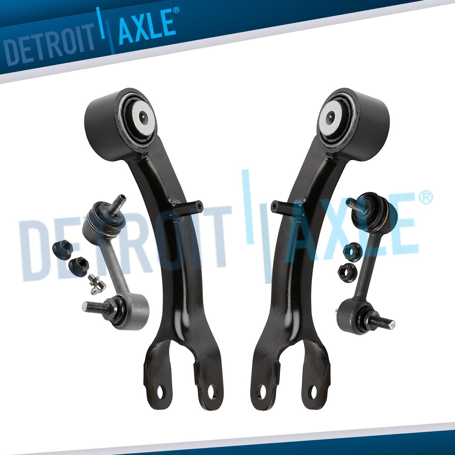 Complete Rear Upper Control Arms Sway Bar Links for 2015 2016 2017 Chrysler 200