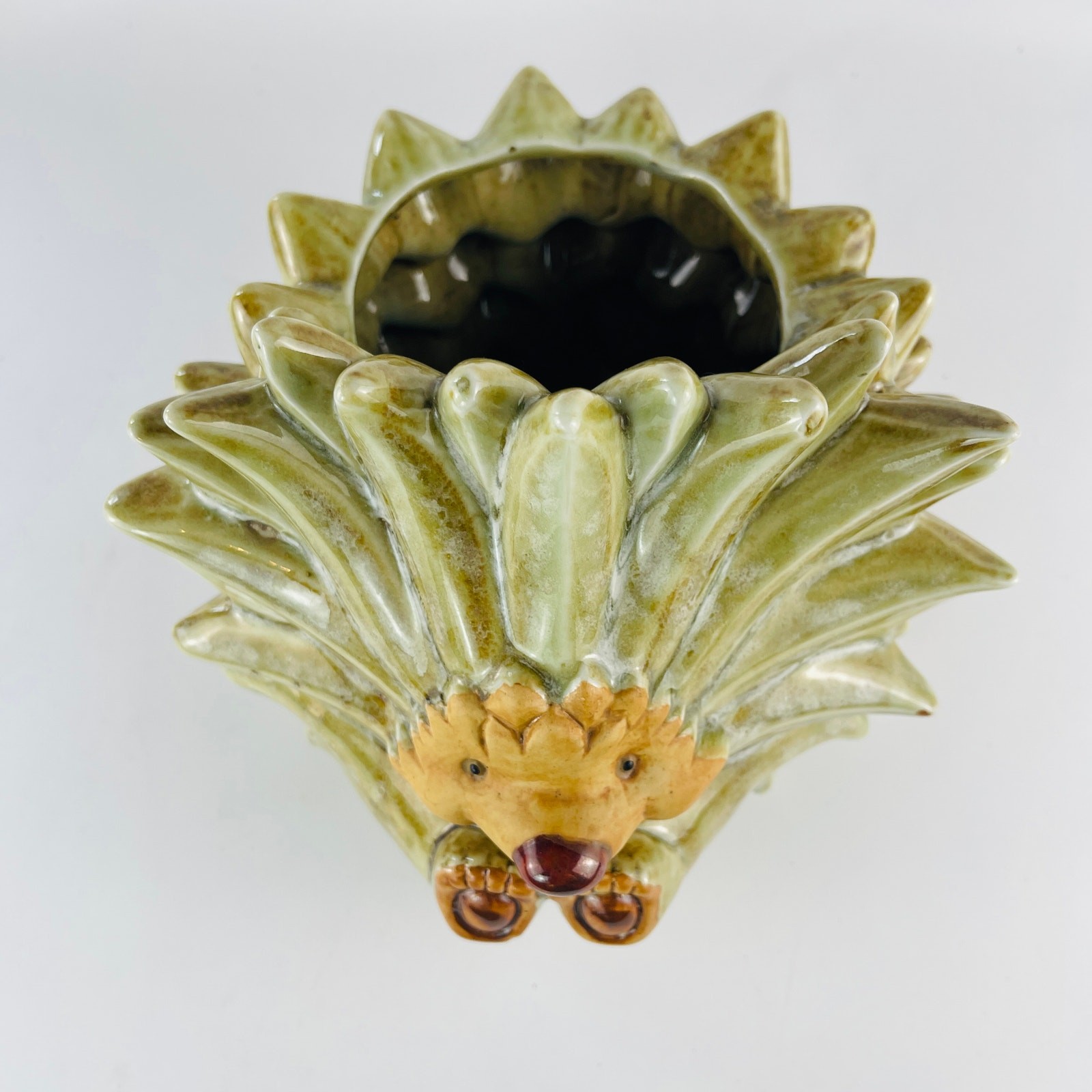 Hedgehog Ceramic Planter 7 x 7 x 7”