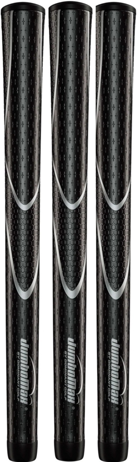 JumboMax Tour Series Grips Black & Silver "Standard Jumbo" (+1/8") - SET OF 3