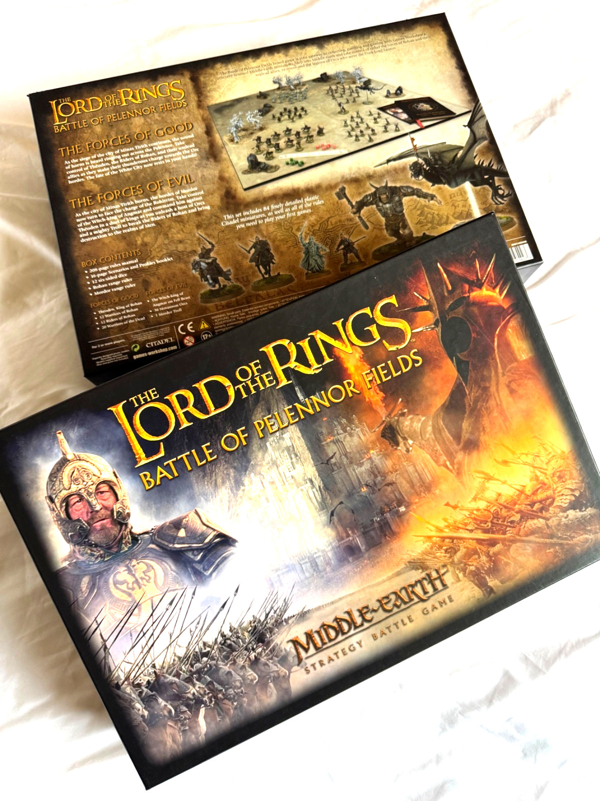 BOX ONLY~BATTLE of PELENOR FIELDS MIDDLE-EARTH~STRATEGY BATTLE GAMES WORKSHOP