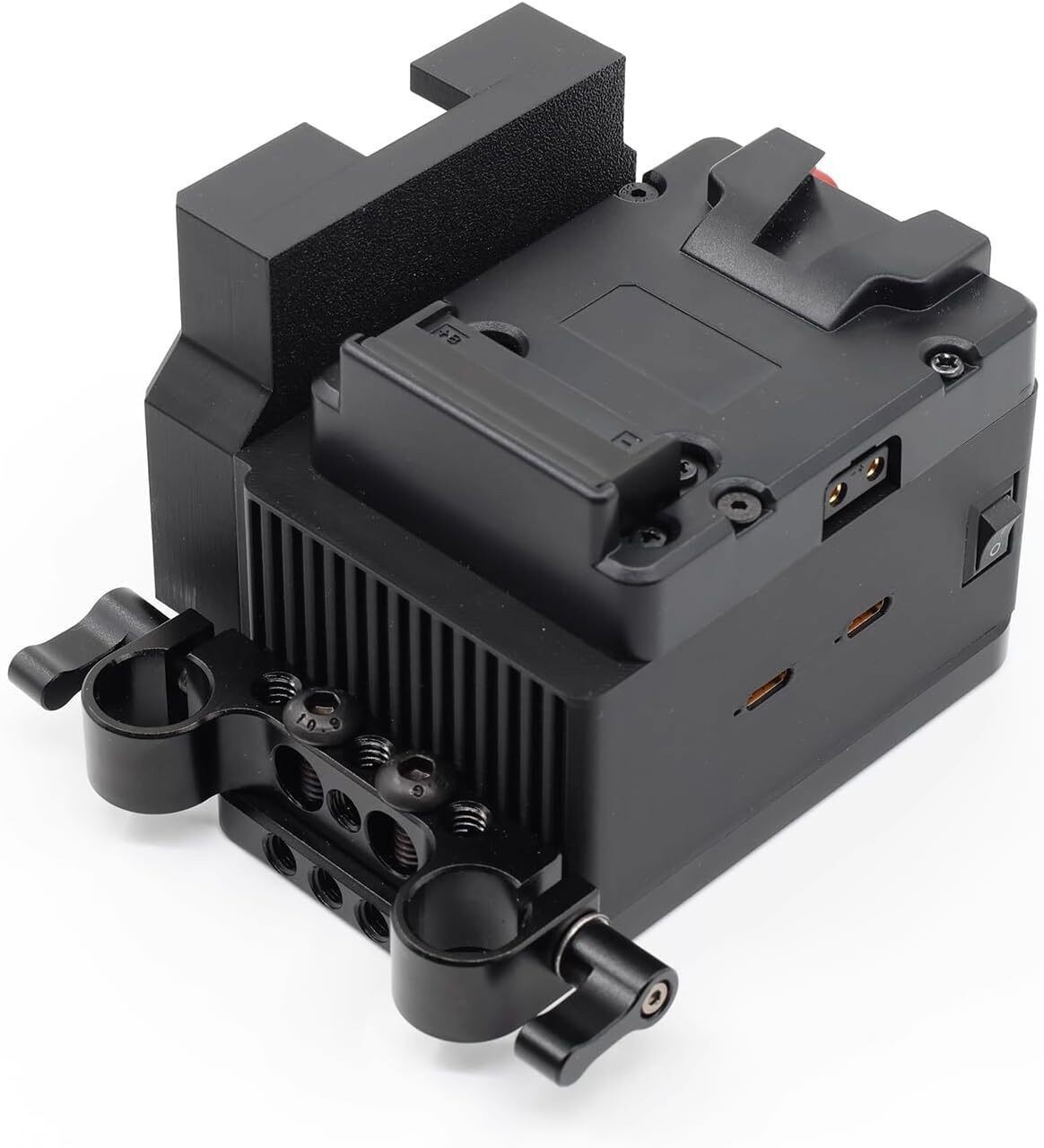 FusionRig Mini Expansion Module Cage V-Mount Battery Mounting System USB-C