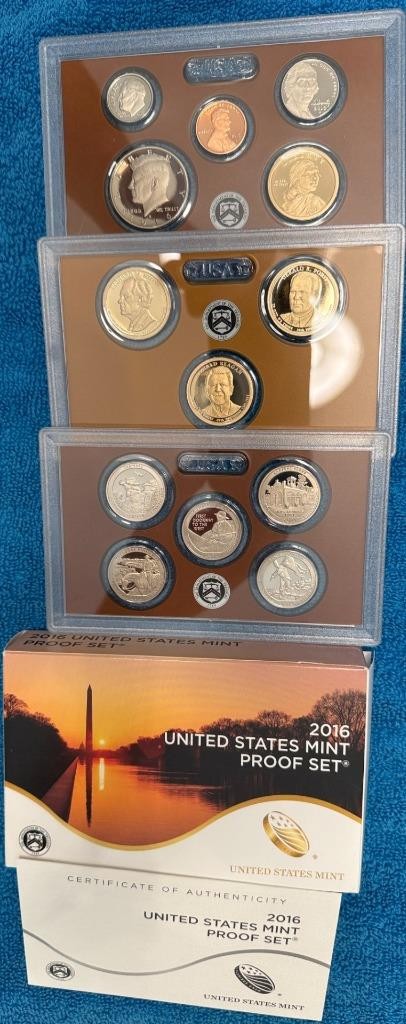 2015-S complete 14-coin PROOF SET + box & COA
