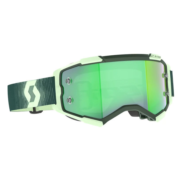 Scott USA Fury Chrome Lens Goggle-Dark Green/Mint Green OSFM 272828-7703279