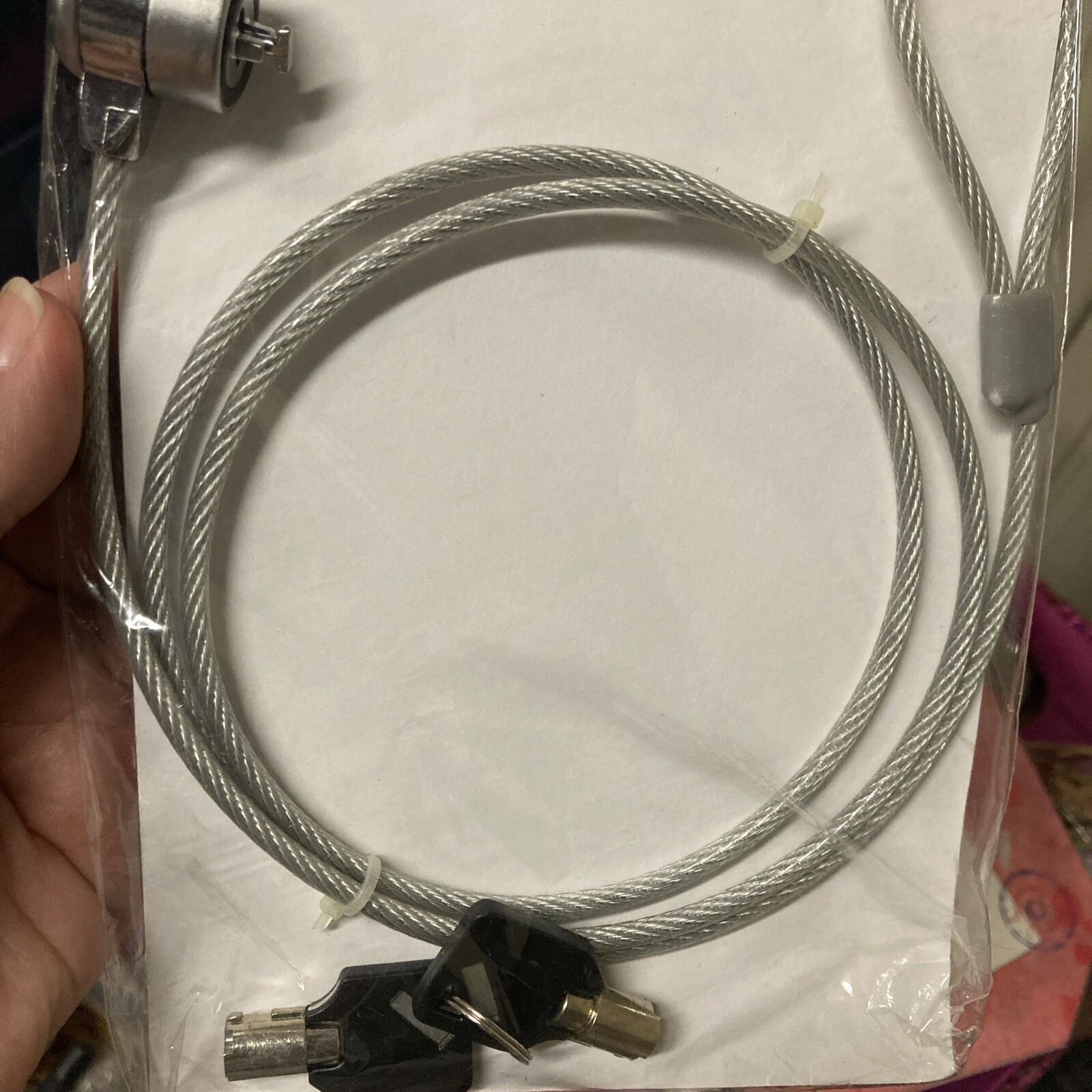 1.5 Ft Notebook Laptop Computer Lock Security Lock Cable Chain With Two Keys