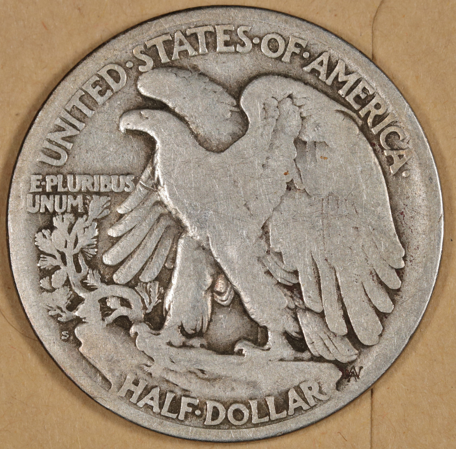 1921-s Walking Liberty Half. About Fine. 191795