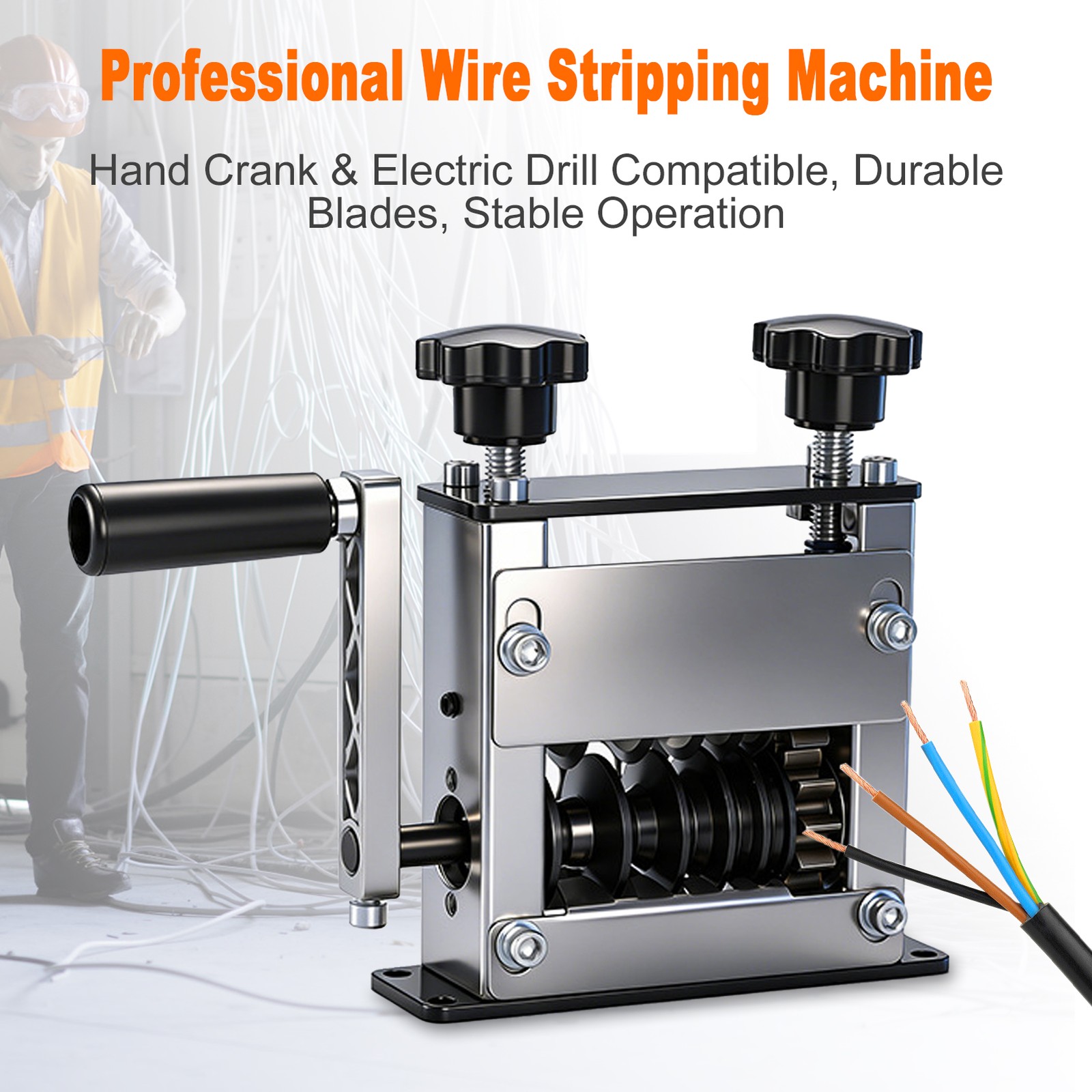 Manual Wire Stripper Wire Stripping Machine Wire Stripping Tool For 1-17mm Scrap
