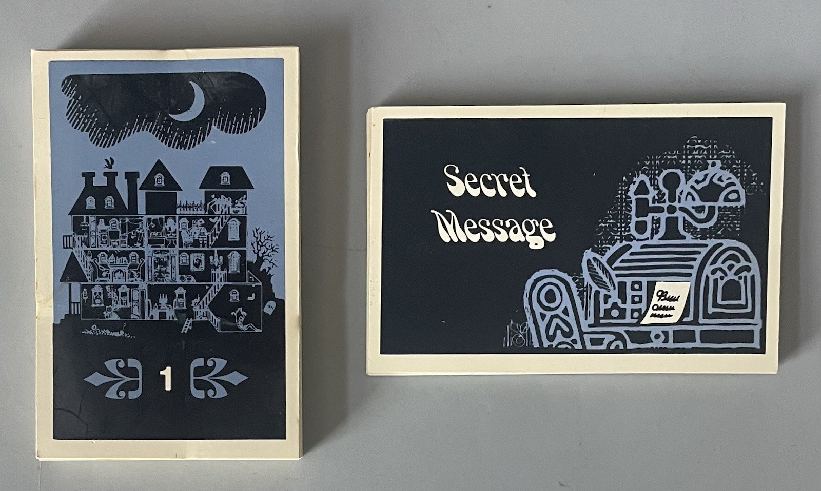 Original 1972 Magnavox Odyssey Accessories — 1-30 Clue Cards, 13 Secret Message