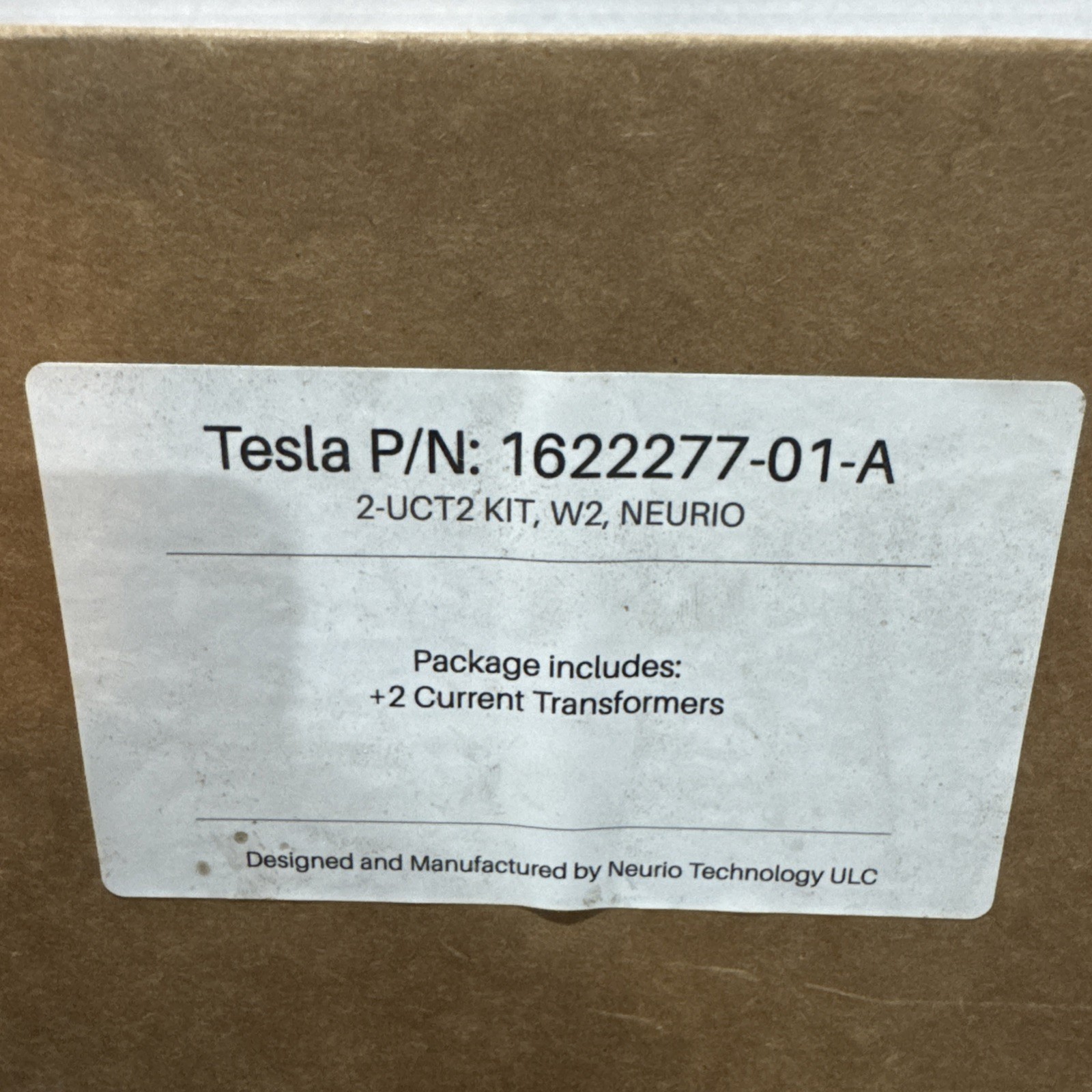 Tesla 1622277-01-A 2-UCT2-KIT,W2,NEURIO