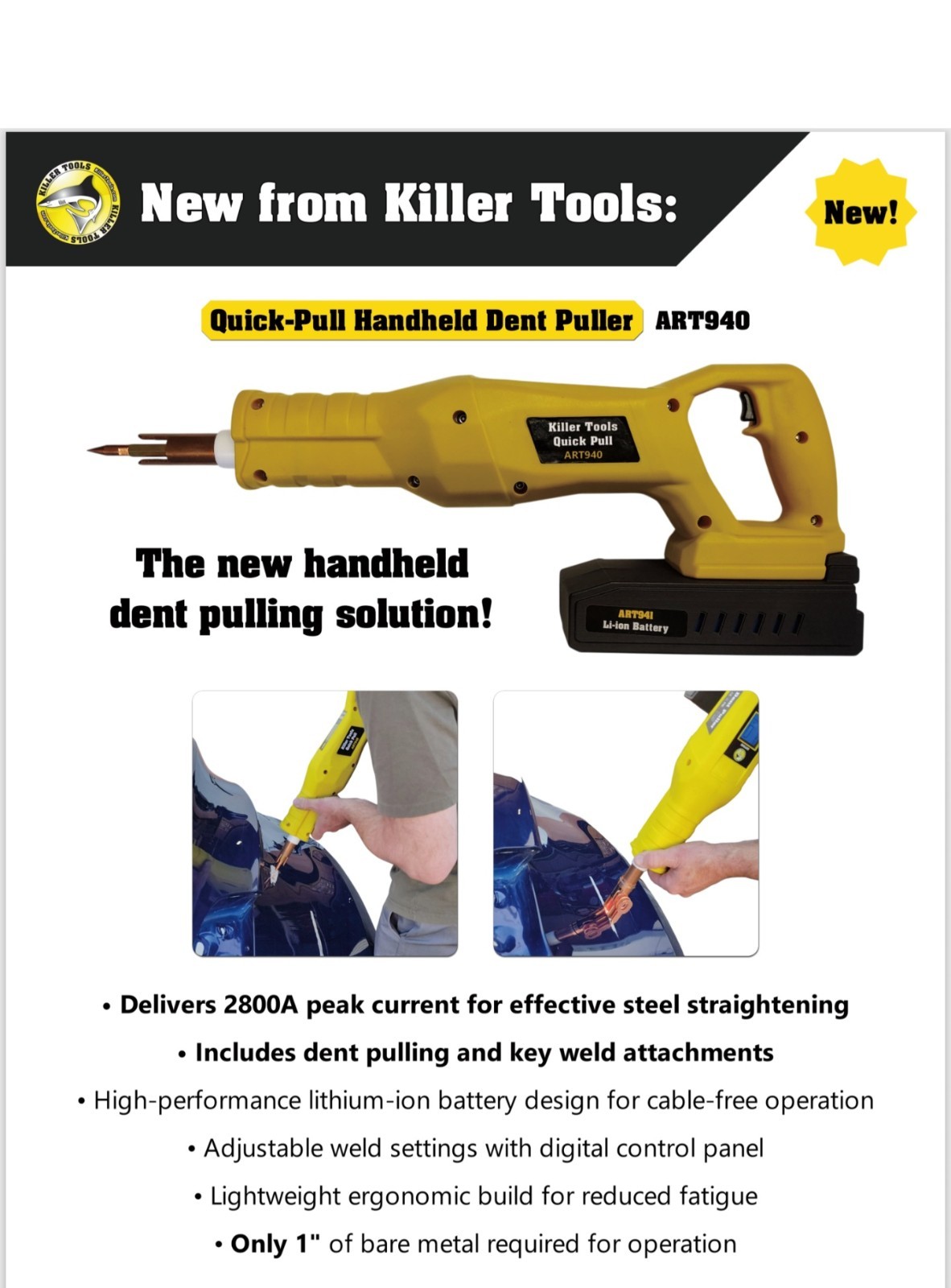 Killer Tools ART940 Portable Handheld Dent Puller