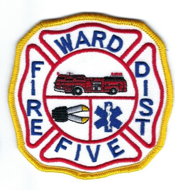 RARE Ward 5 (Evangeline Parish) LA Louisiana Fire Dist. patch - NEW!