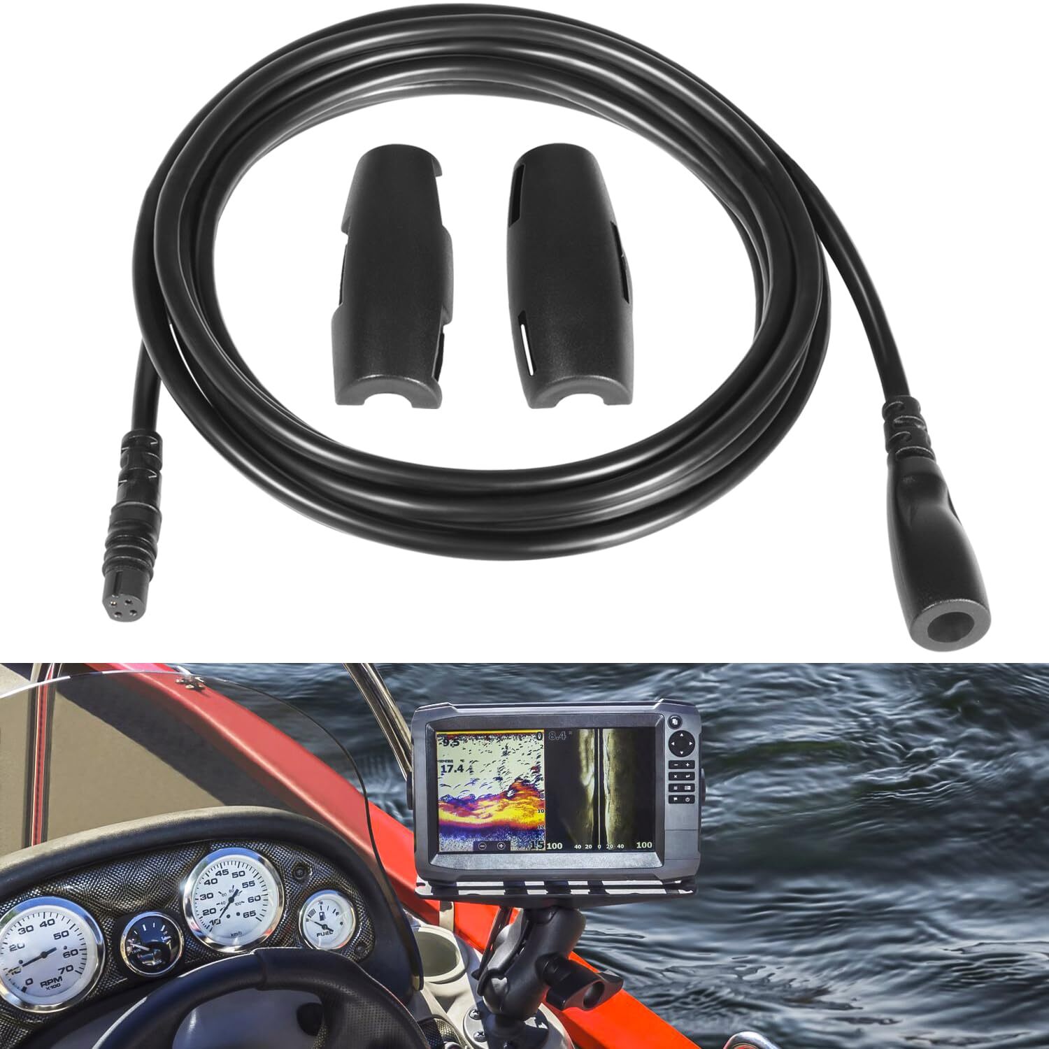 For GARMIN TRANSDUCER EXTENSION CABLE 4 PIN 10' FT/ ECHO SERIES 010-11617-10