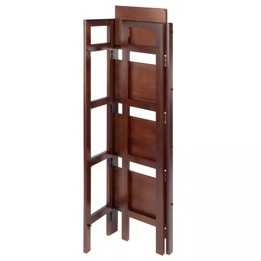 Terry 4-Tier Foldable Shelf, Narrow, Walnut