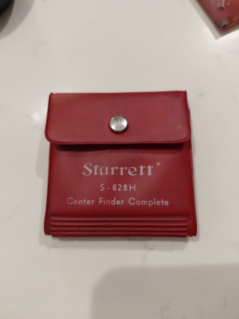 STARRETT No. S828H Center Finder Wiggler with Case USA Made 🇺🇸 Partial Set