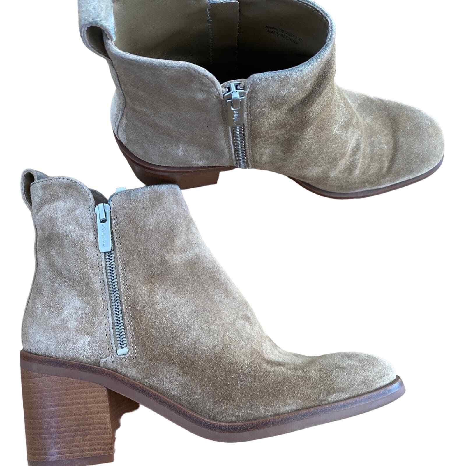 Phillip Lim Alexa Tan Suede Double Zip Bootie NWOT