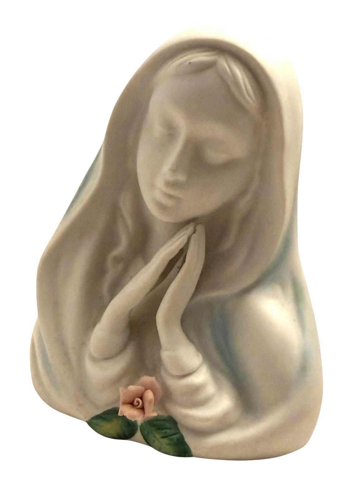 Aldon MADONNA w/Rose, NIGHT LIGHT, 5.5”, Porcelain, Taiwan, Add/Collect!